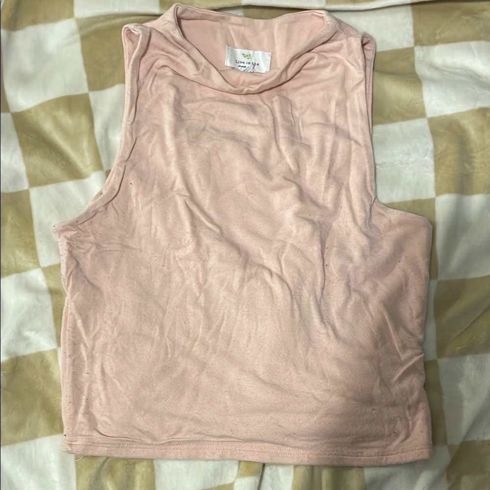 Pink Sleeveless Top